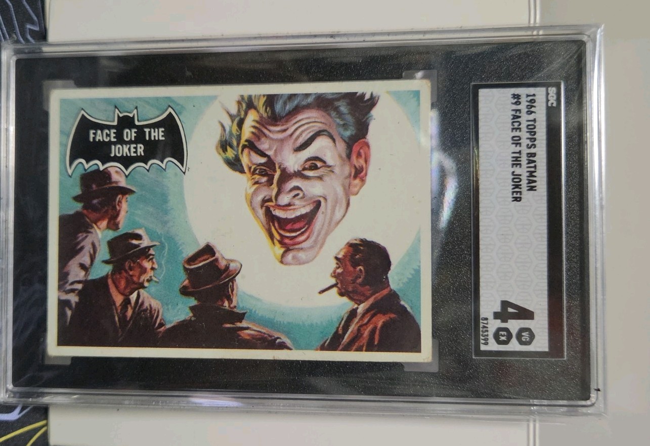 1966 Topps Batman #9 - Face of the Joker - SGC 4 - Joker RC Rookie