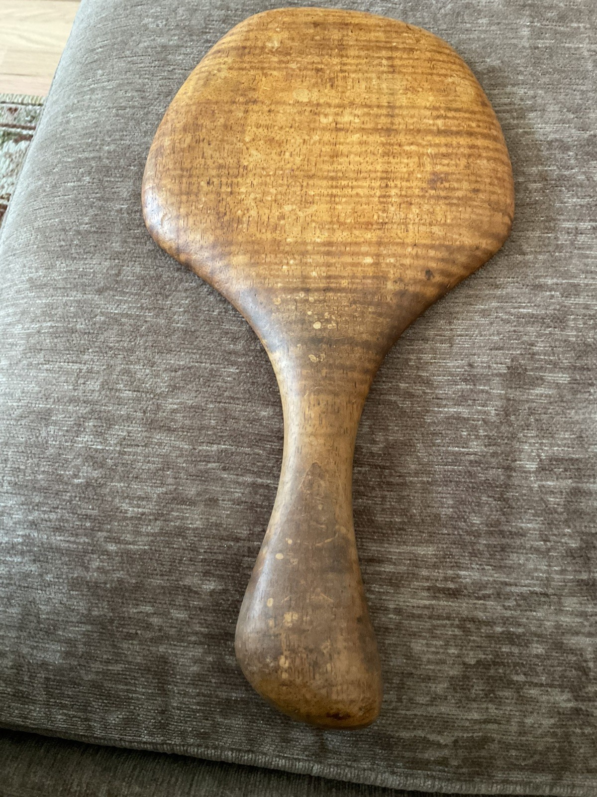 Dean Santner Style Wood Hand Mirror Vintage Mid Century Modern Dean Santner Style Wood Hand Mirror Vintage Mid Century Modern