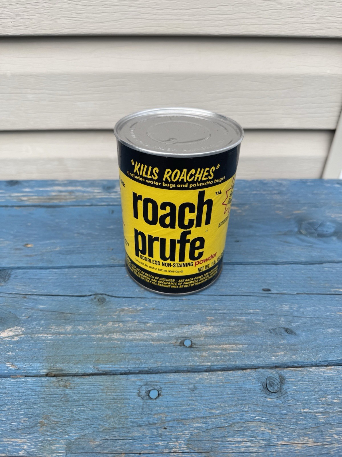 Vintage Roach Prufe 1lb Odorless Powder Can Copper Brite Discontinued Unopened Vintage Roach Prufe 1lb Odorless Powder Can Copper Brite Discontinued Unopened