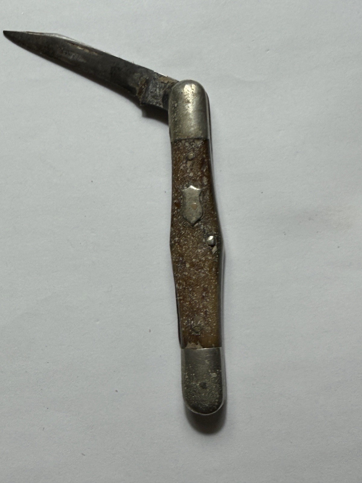 Antique Walden Knife Co NY USA Pocket Knife Jigged Bone Handle Early 1900s