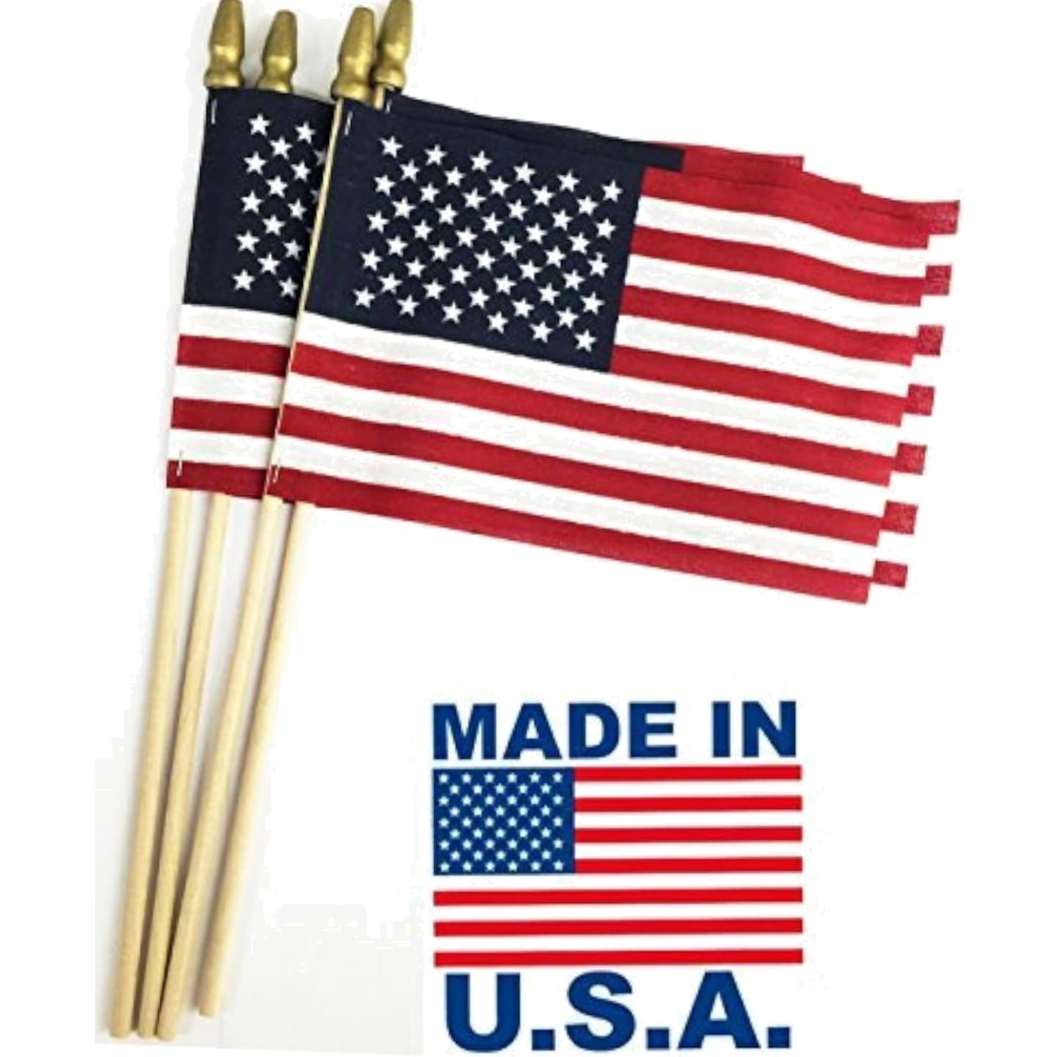 12-Pack, Proudly MADE IN U.S.A. 8x12 Inch Spearhead Handheld American Stick F... 12-Pack, Proudly MADE IN U.S.A. 8x12 Inch Spearhead Handheld American Stick F...