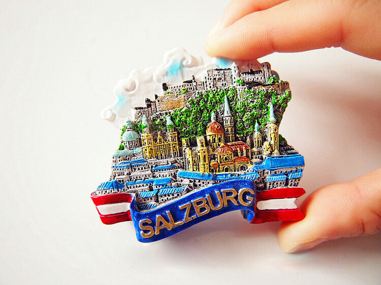 Salzburg Austria Central Travel Souvenir 3D Resin Fridge Magnet H3