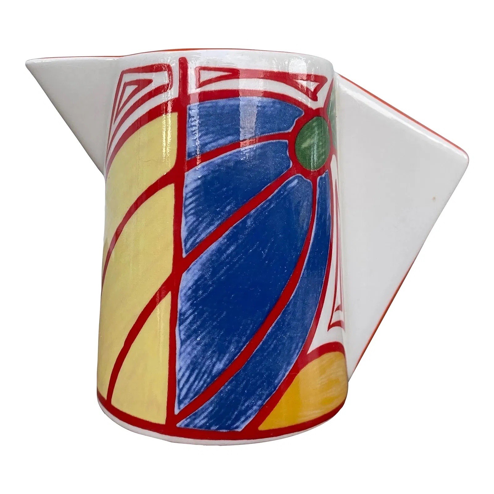 Wedgwood Commemorative 2001 Bizarre by Clarice Cliff Ceramic Coffee Creame Wedgwood Commemorative 2001 Bizarre by Clarice Cliff Ceramic Coffee Creame