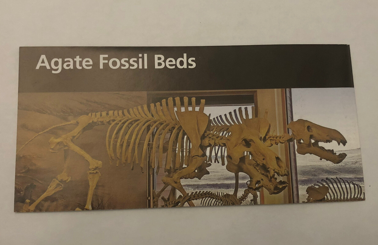 2026 Agate Fossil Beds National Monument Park Unigrid Brochure Map NPS Nebraska