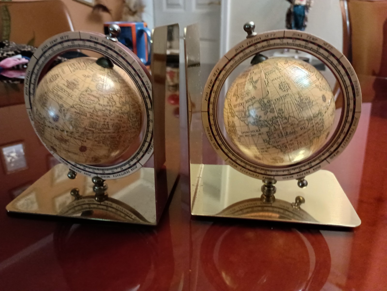 Gatco Spinning Old World Globe Brass 5\ Gatco Spinning Old World Globe Brass 5\