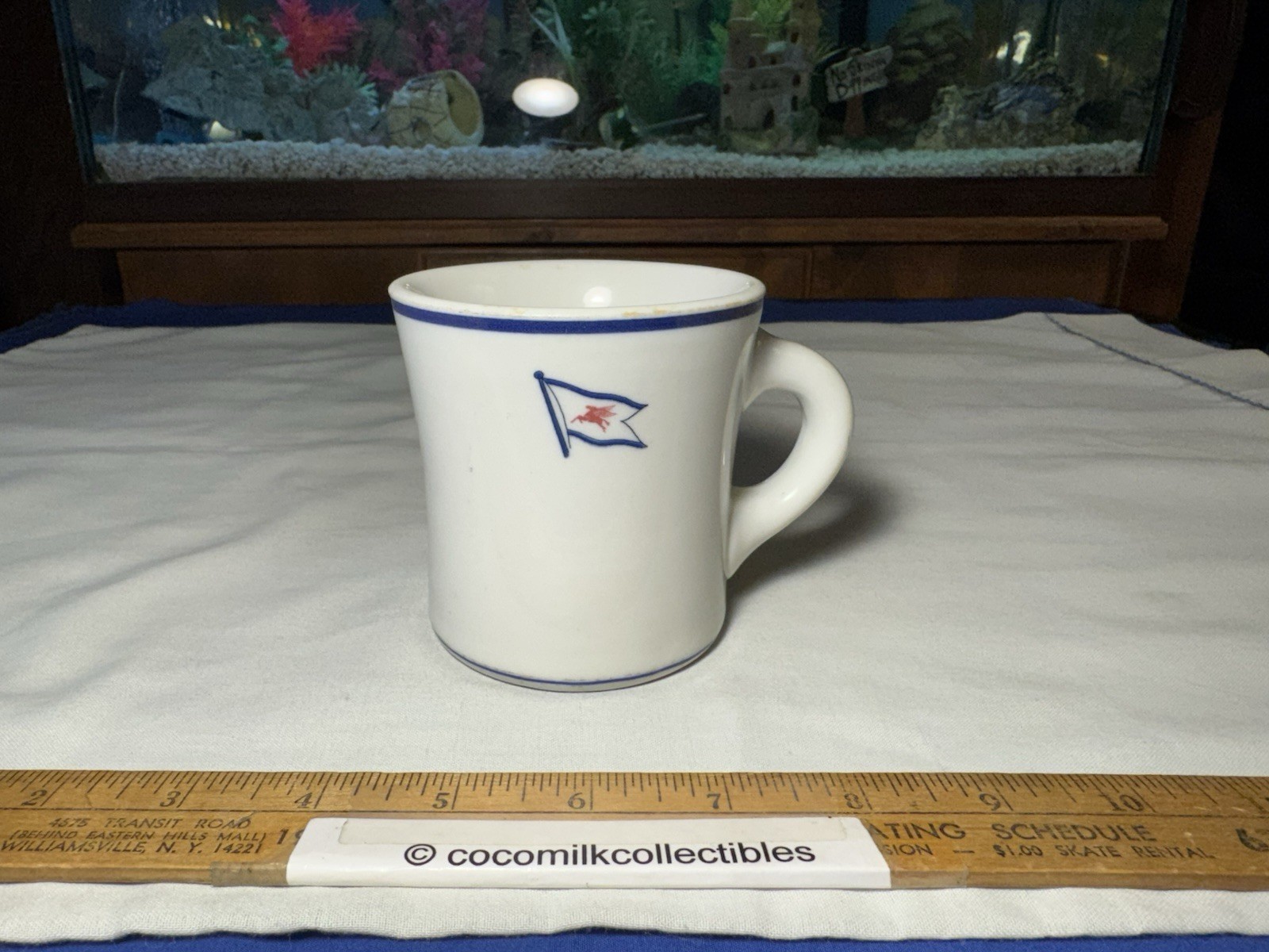 Vint Coffee Cup Mug Mobil Oil Gasoline Gas Pegasus Shenango China New Castle PA Vint Coffee Cup Mug Mobil Oil Gasoline Gas Pegasus Shenango China New Castle PA