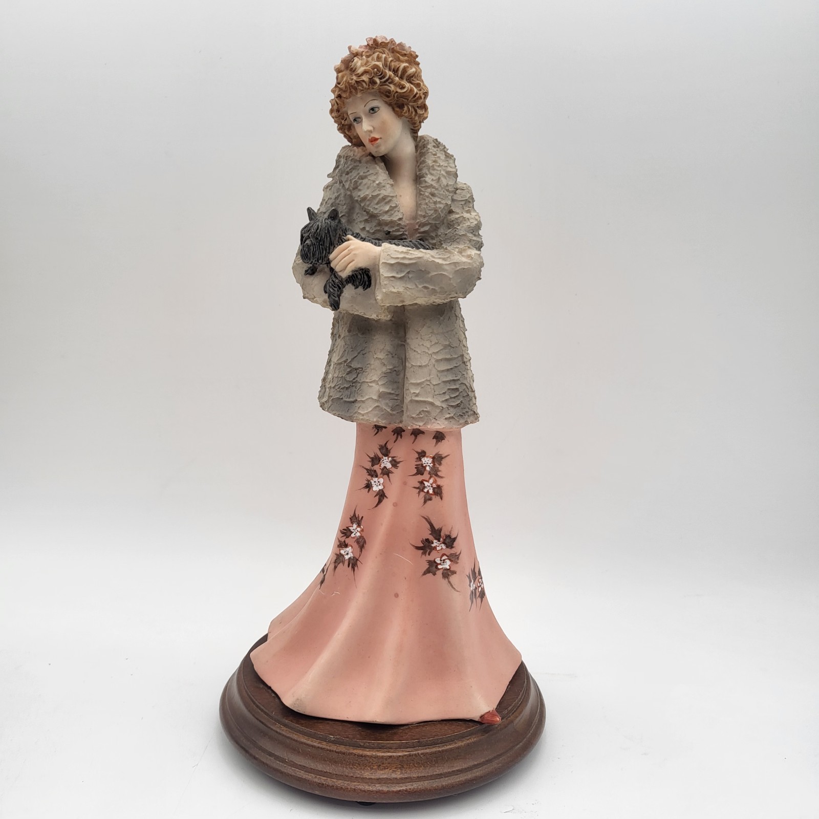 Vintage 1984 Arnart Imports Lady w/Dog Porcelain Figurine 10.5 Vintage 1984 Arnart Imports Lady w/Dog Porcelain Figurine 10.5