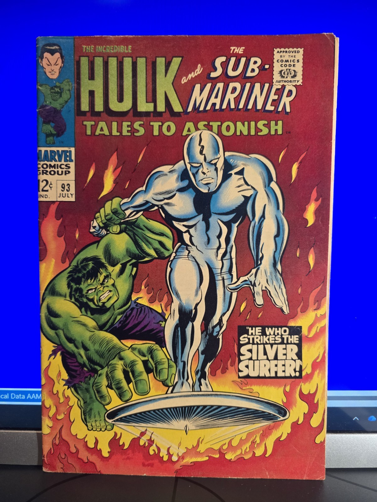 TALES TO ASTONISH No. 93 Hulk/Silver Surfer Iconic cover art. Nice Mid Grade TALES TO ASTONISH No. 93 Hulk/Silver Surfer Iconic cover art. Nice Mid Grade