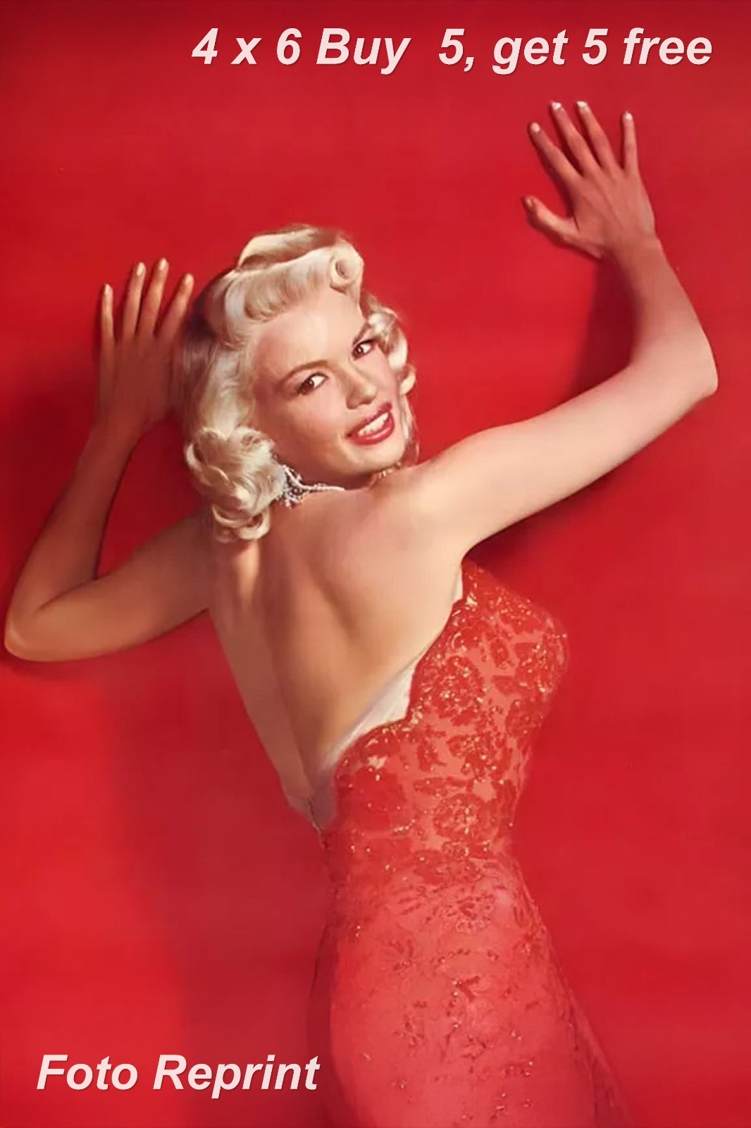 JAYNE MANSFIELD 4x6 Publicity Photo 1950s Glamour Icon Vintage Cinema Photograph