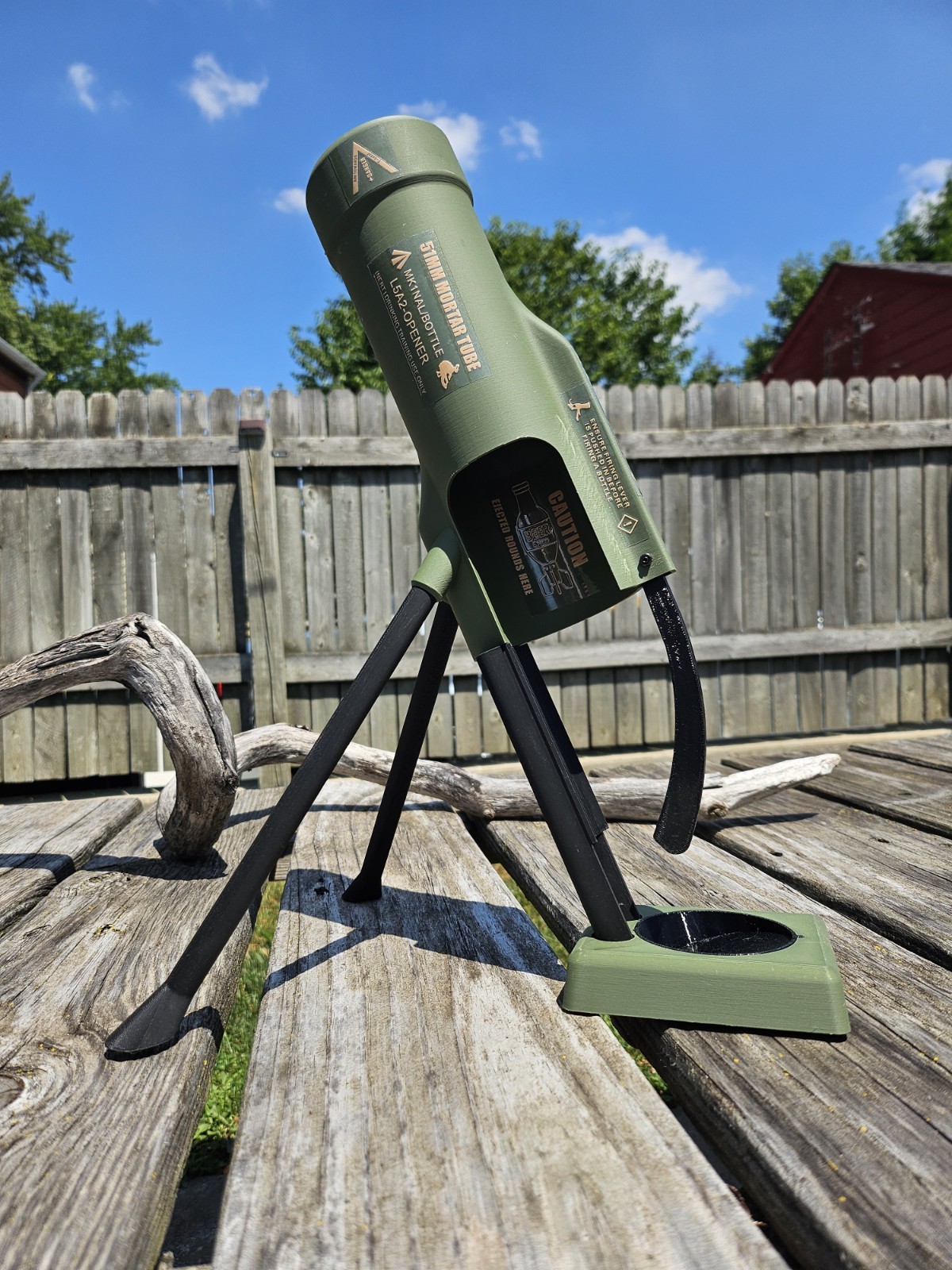 Mortar Bottle Opener, 51mm Mortar Beer Bottle Opener, Heavy-Duty Tac Mortar Bottle Opener, 51mm Mortar Beer Bottle Opener, Heavy-Duty Tac