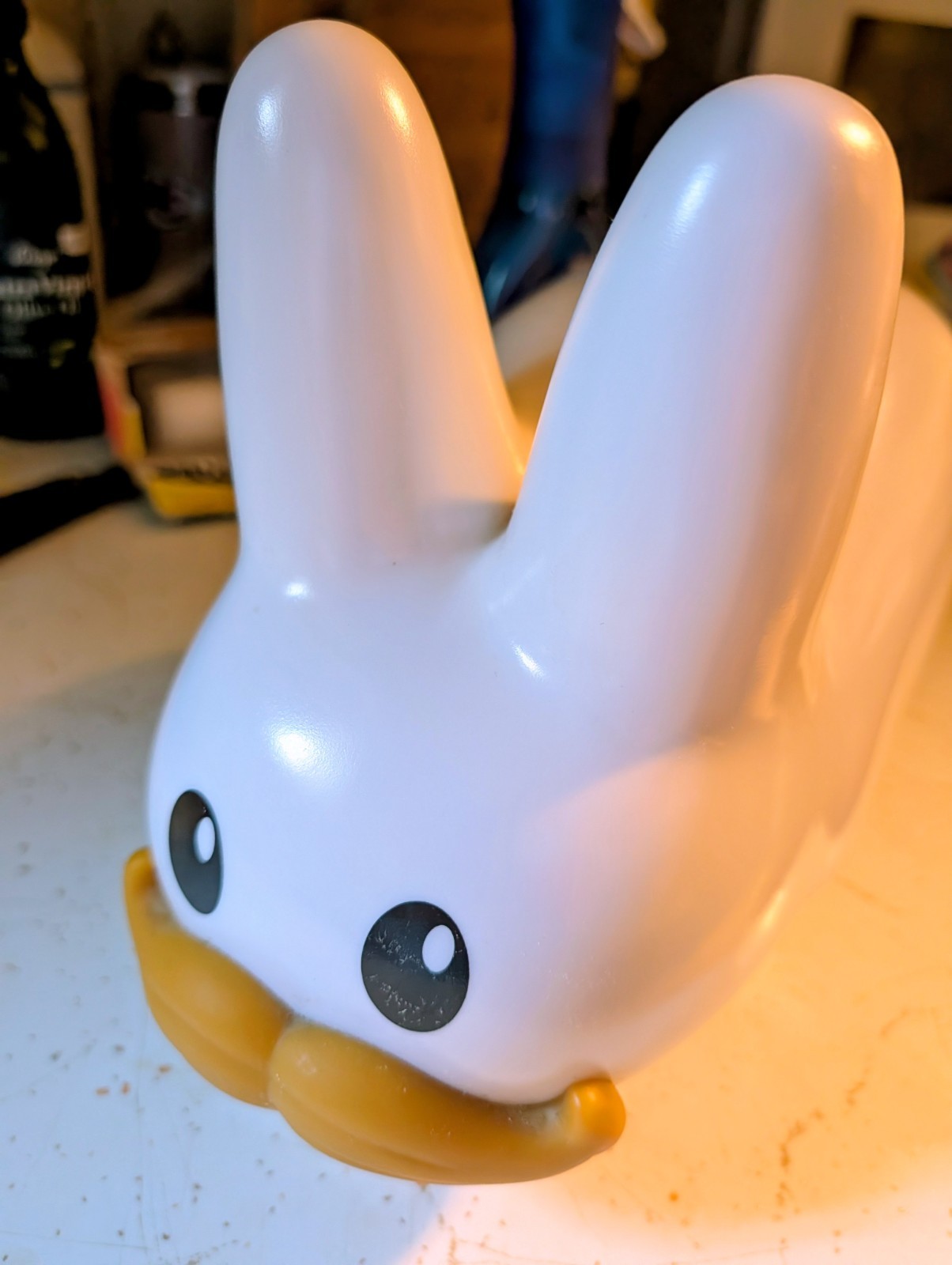 Kidrobot Happy Stache Labbit 10-Inch Vinyl Figure by Frank Kozik