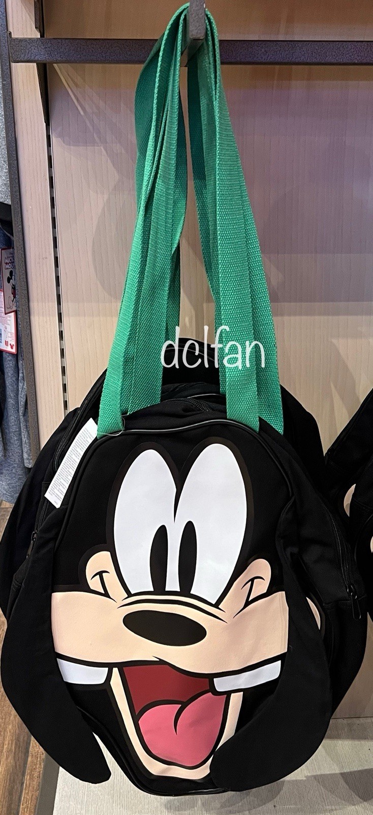 Disney Parks 2025 Walt Disney World Goofy Head Retro Canvas Large Tote Bag NEW