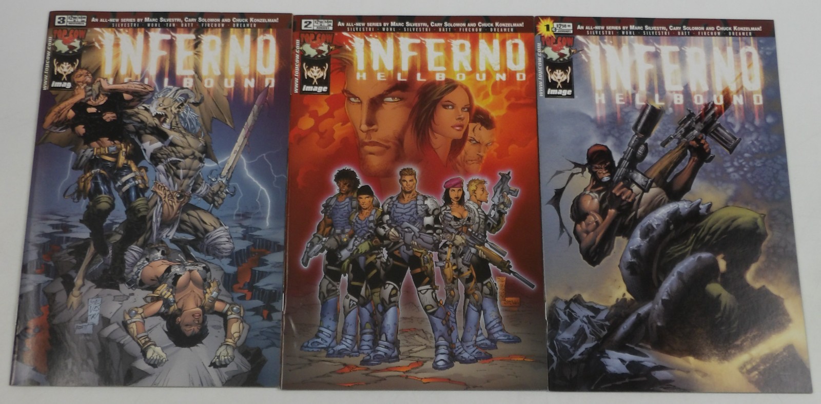 Inferno: Hellbound #1-3 FN VF/NM complete series Marc Silvestri Image set 2