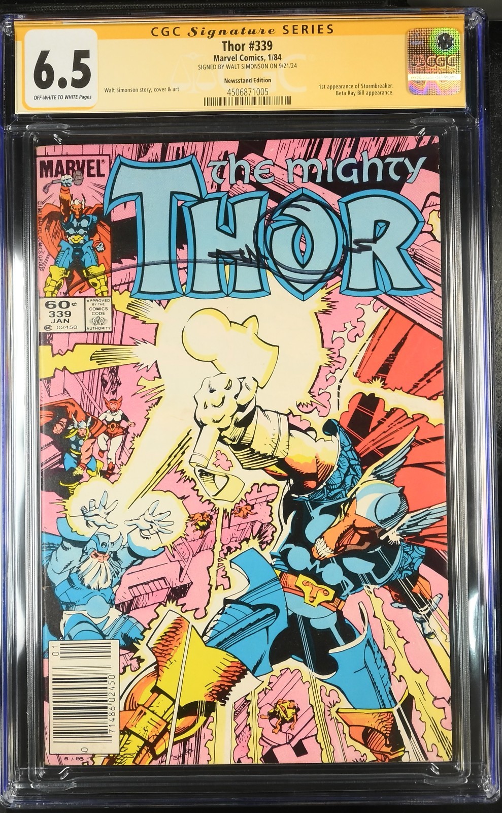 Thor 339 CGC 6.5 SS Walt Simonson Newsstand 1st Stormbreaker Press/Clean Upgrade