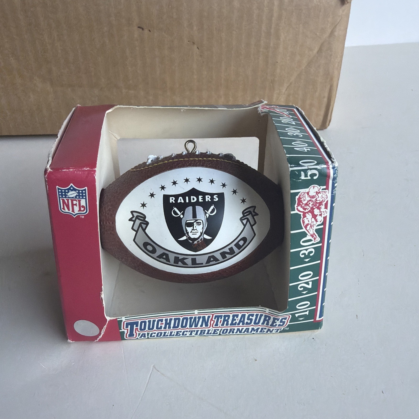 Vintage Oakland Raiders Las Vegas Touchdown Treasures NFL Christmas Ornament New Vintage Oakland Raiders Las Vegas Touchdown Treasures NFL Christmas Ornament New