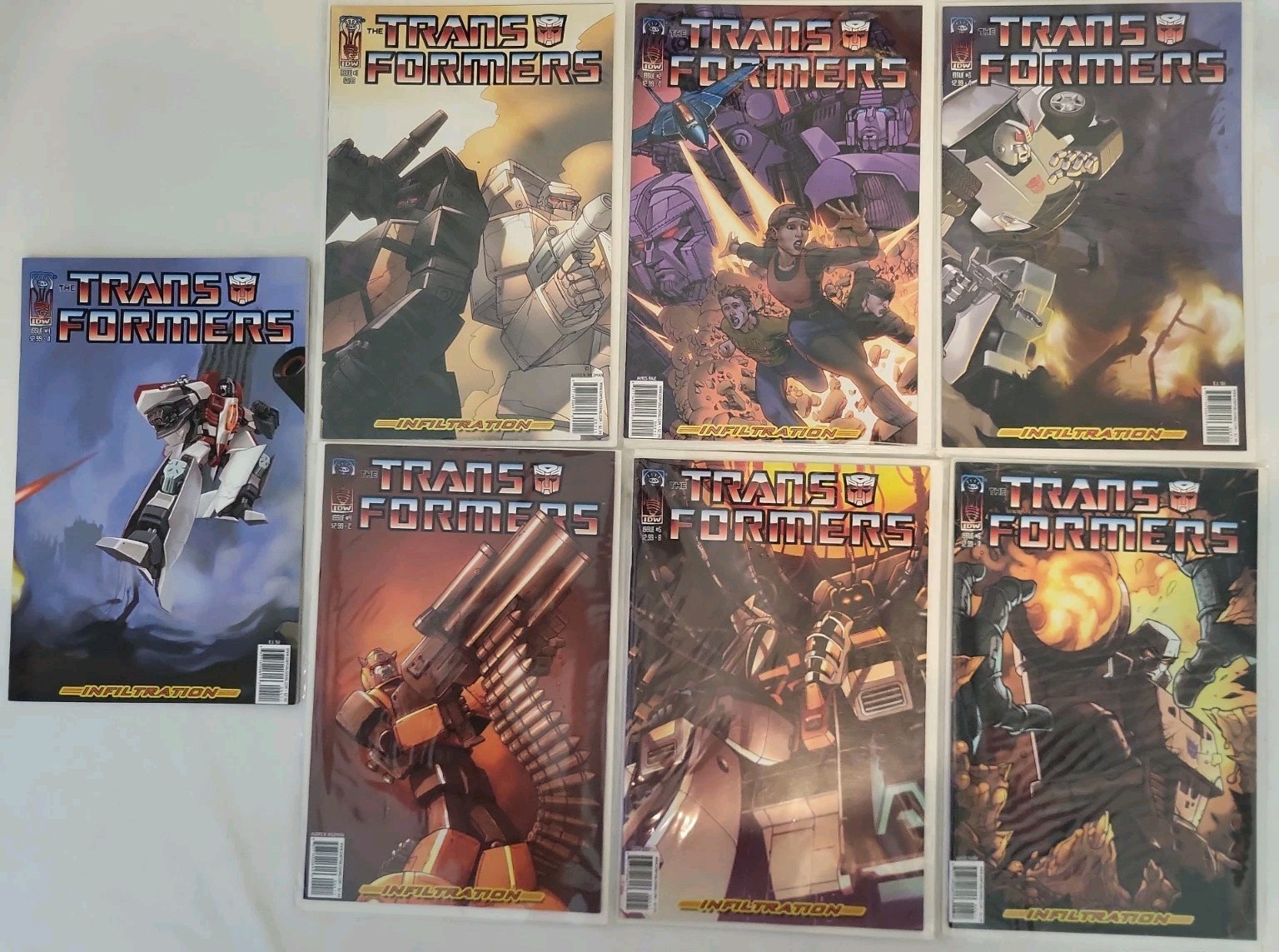 Transformers Infiltration #1-6 (2006 IDW) 1 2 3 4a, c 5 6 Complete Mini-Series