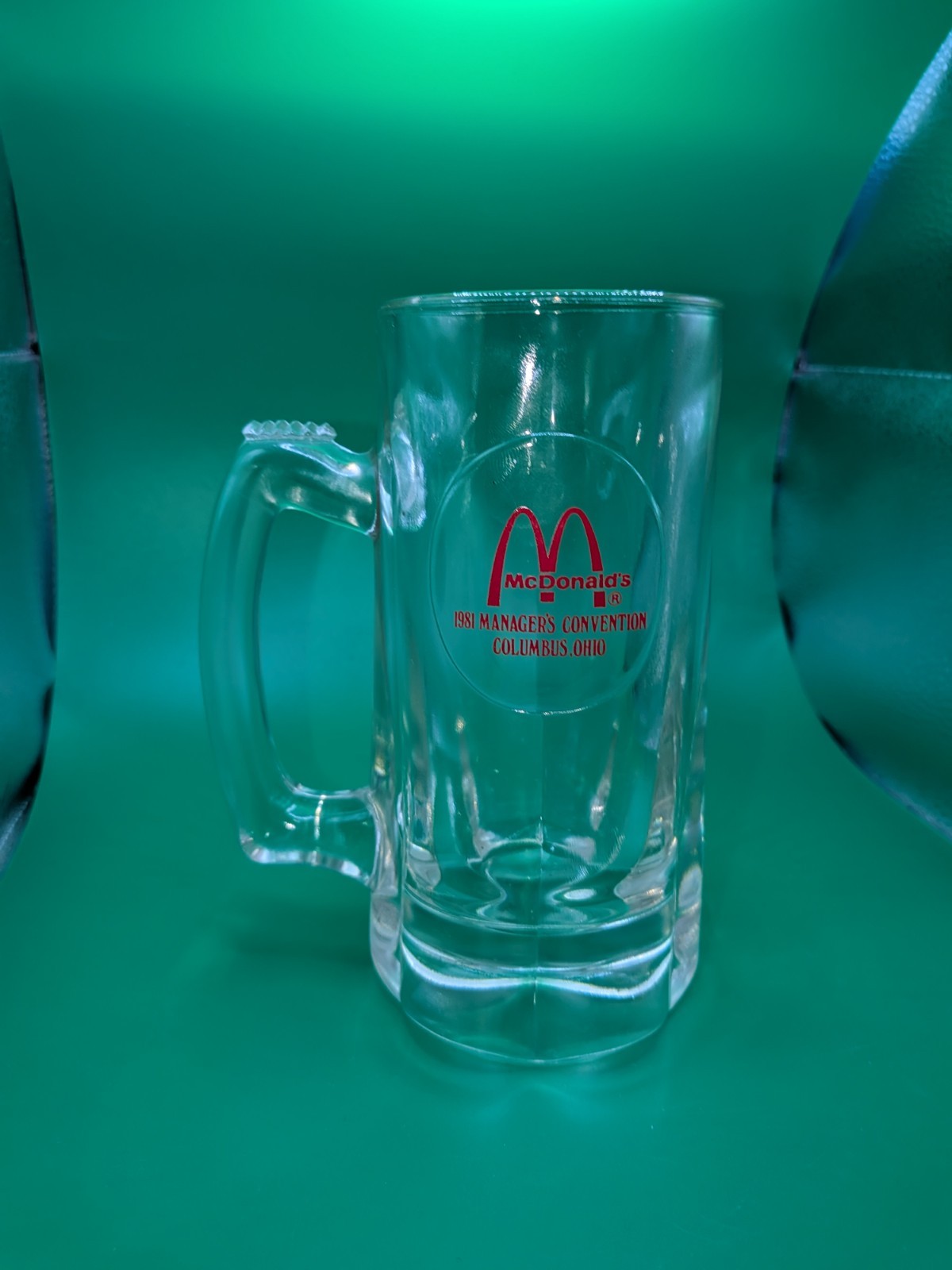 Vintage Glass McDonalds1981 Manager\'s Convention Columbus, Oh. Collectors Mug.