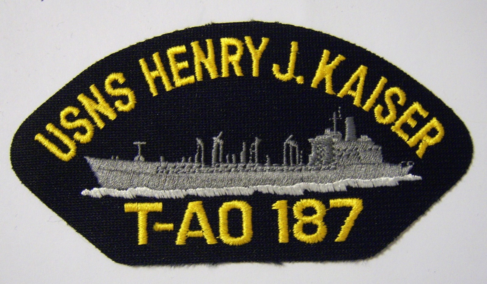 USNS CAP/JACKET PATCH - USNS HENRY J. KAISER (T-AO 187):FL13-1 USNS CAP/JACKET PATCH - USNS HENRY J. KAISER (T-AO 187):FL13-1