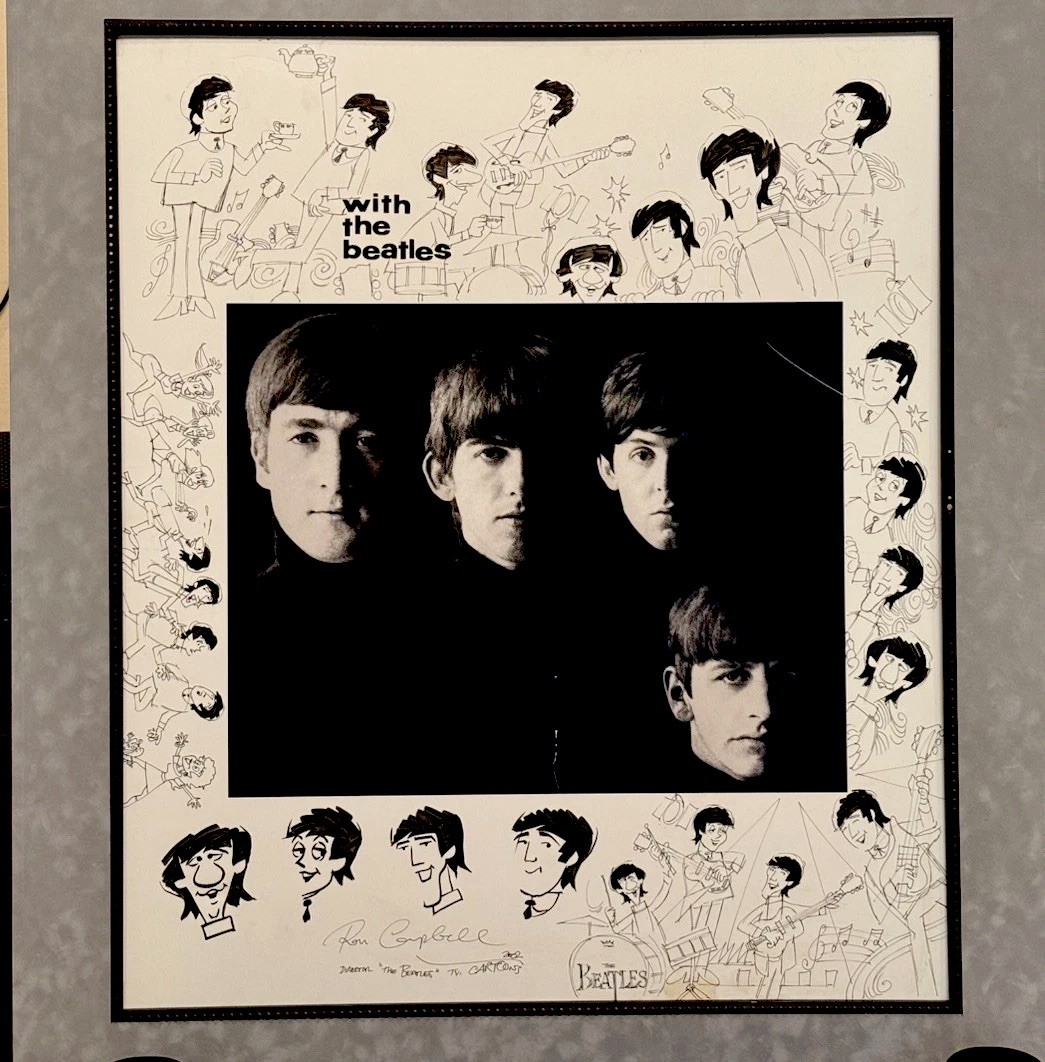 ron campbell beatles Original Art Couple Of Scratches 90 Percent  Off Hand Drawn