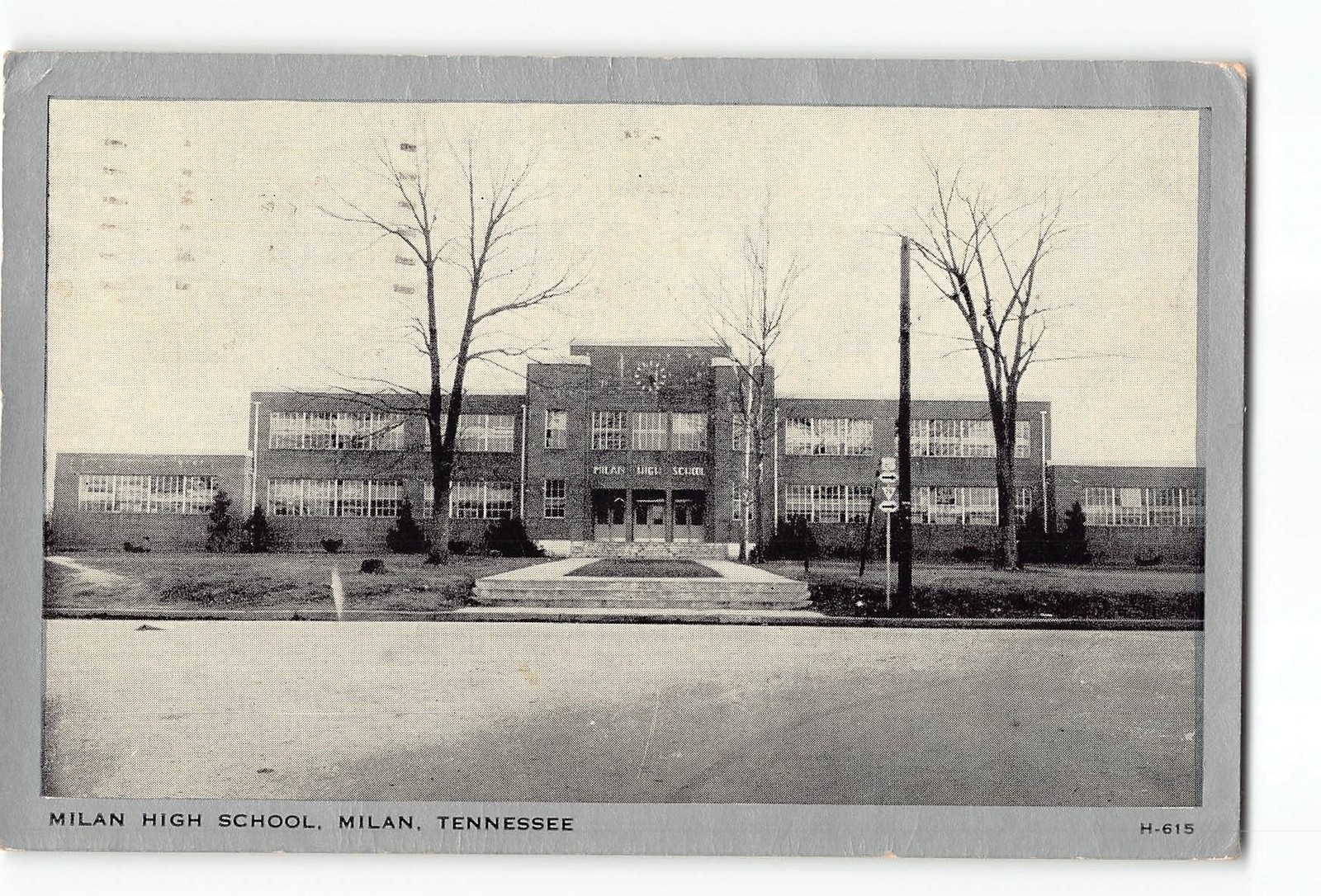 Milan Tennessee TN Postcard 1944 Milan High School