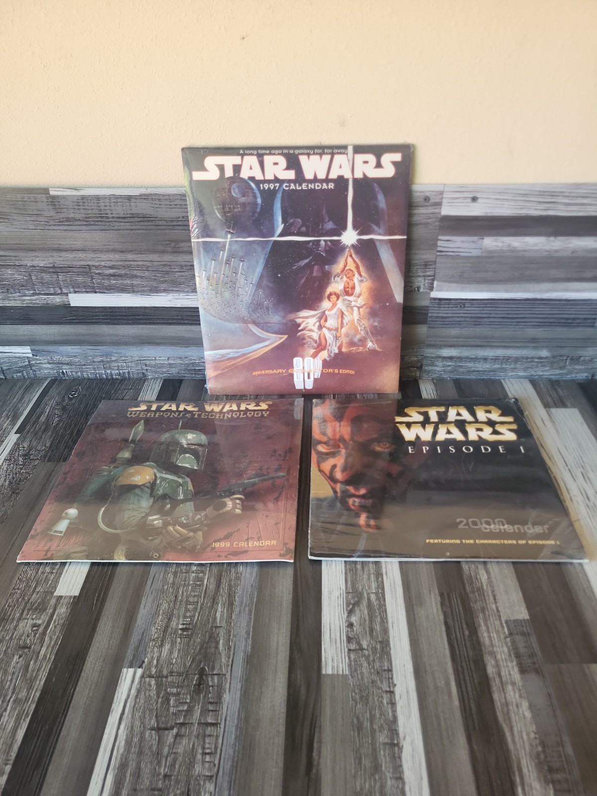 Star WARS Calendars (3-SET) Vintage 1997, 99, 2000 NEW SEALED Star WARS Calendars (3-SET) Vintage 1997, 99, 2000 NEW SEALED