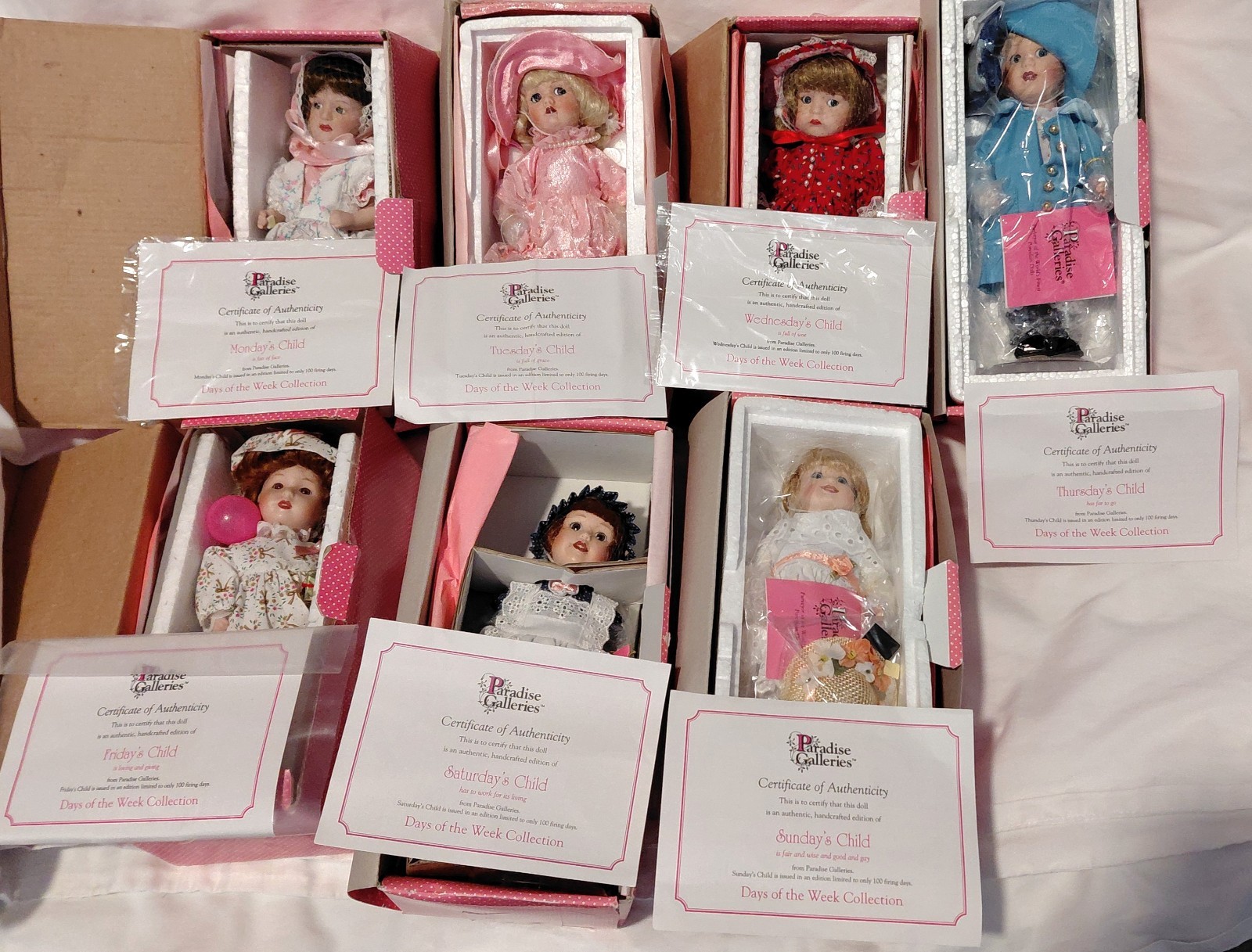 7-Treasury Collection Paradise Galleries Premier Daily Child Porcelain Doll NIB 7-Treasury Collection Paradise Galleries Premier Daily Child Porcelain Doll NIB