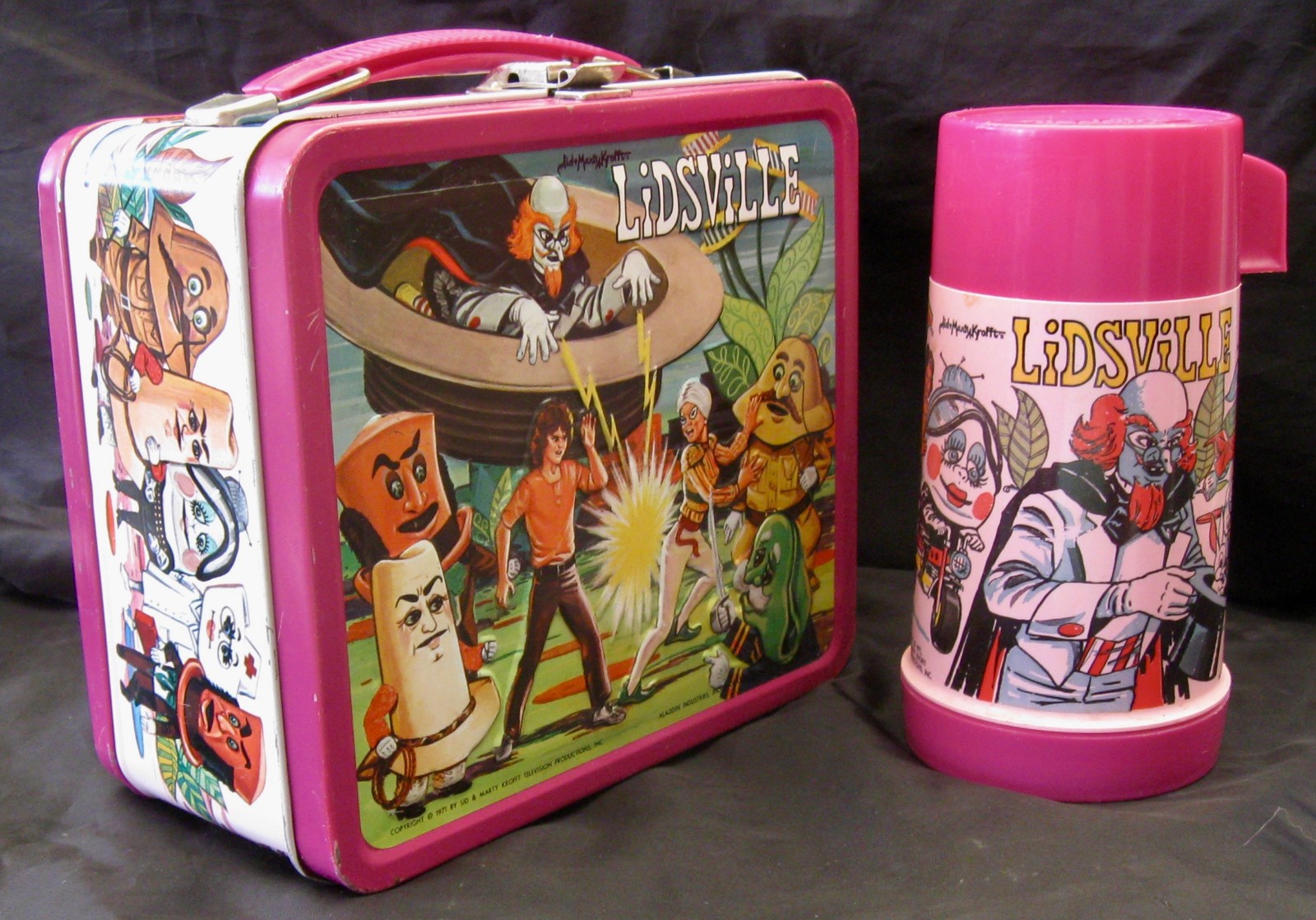 Vintage LIDSVILLE  Lunchbox & Thermos - TV Paramedic (1971) C-8.5+ Awesome