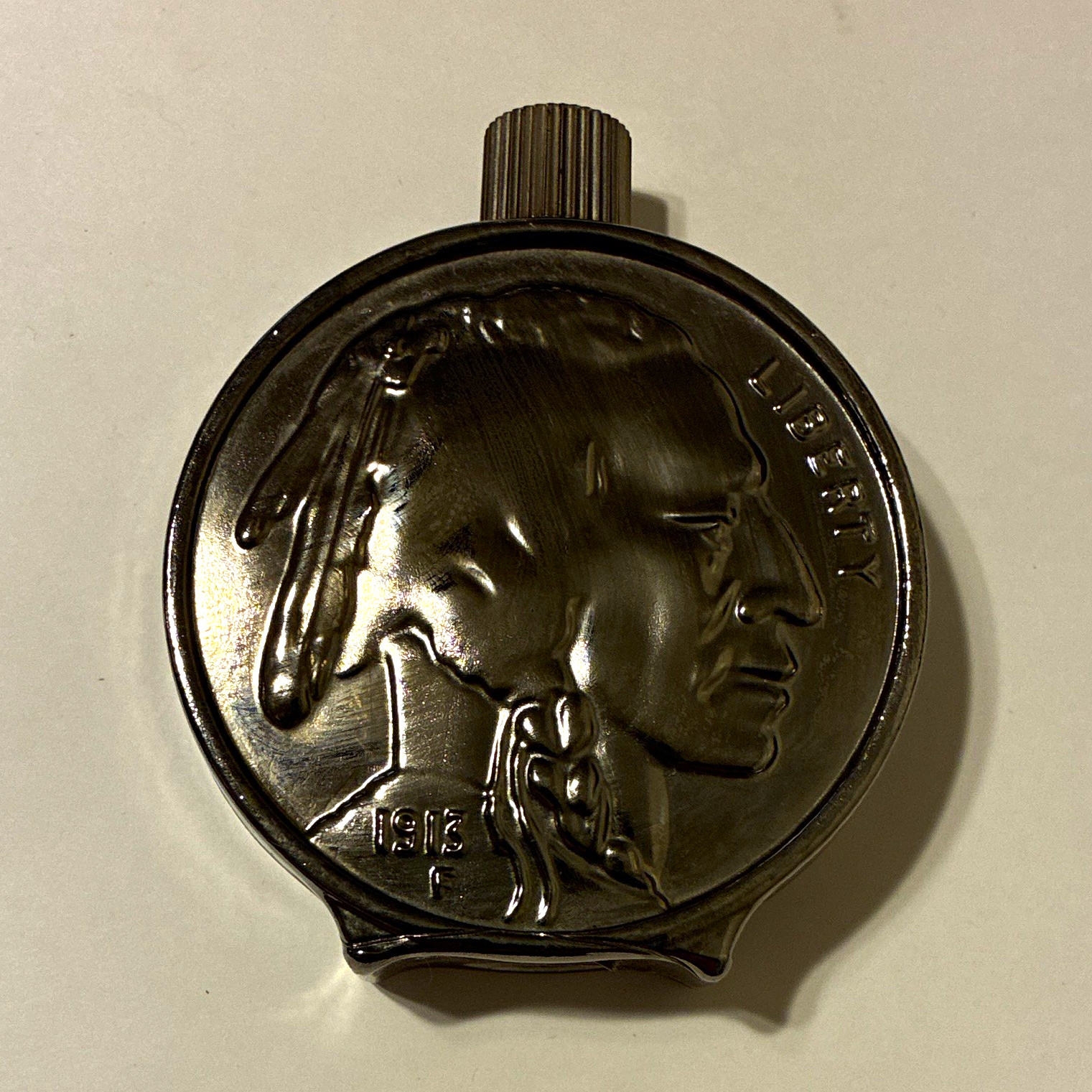 Avon Wild Country After Shave 5 fl oz Buffalo Nickel Coin Design Bottle