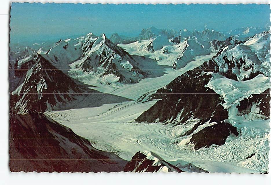 Postcard Alaska Range Mountains & Glaciers Alaska USA