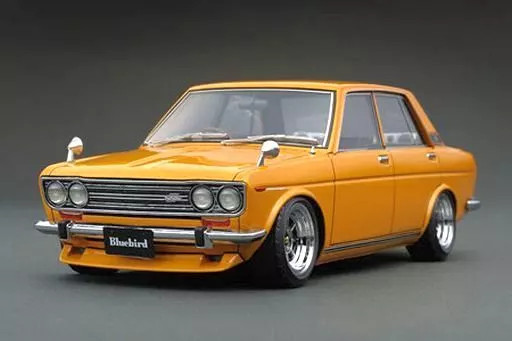 Miniature Car 1/18 Datsun Bluebird SSS P510 Brown Diecast Classic Model Miniature Car 1/18 Datsun Bluebird SSS P510 Brown Diecast Classic Model