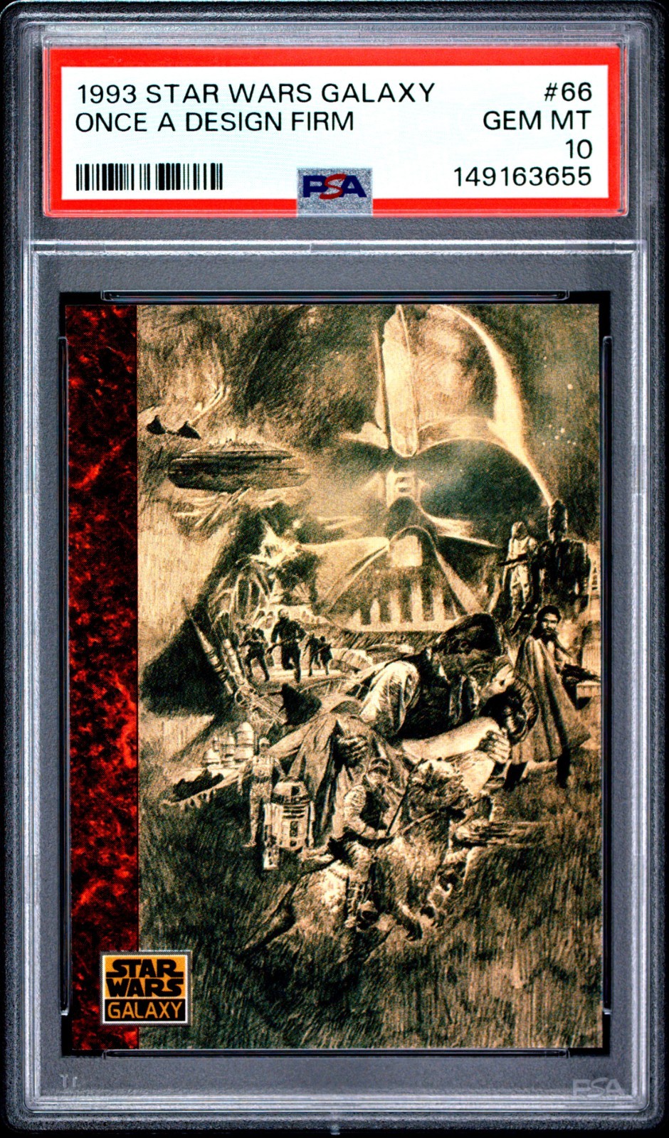 1993 Star Wars Galaxy #66 Once A Design Firm PSA 10 POP 11 1993 Star Wars Galaxy #66 Once A Design Firm PSA 10 POP 11