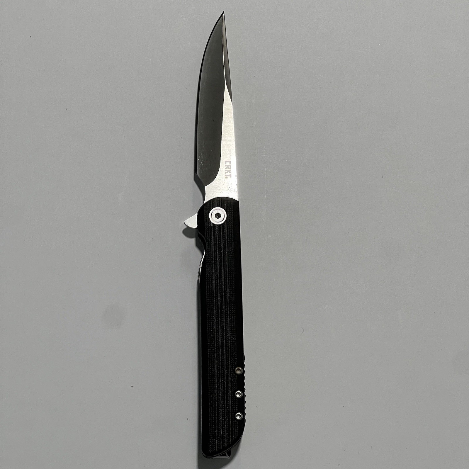 CRKT LCK+ Pocketknife G10 Handle Stainless Plain Clip Point Liner Lock Black
