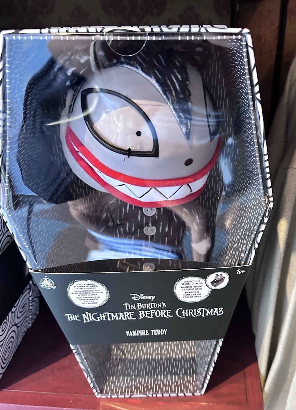 Disney Park 2026 Nightmare Before Christmas Vampire Teddy Interactive Toy SEALED