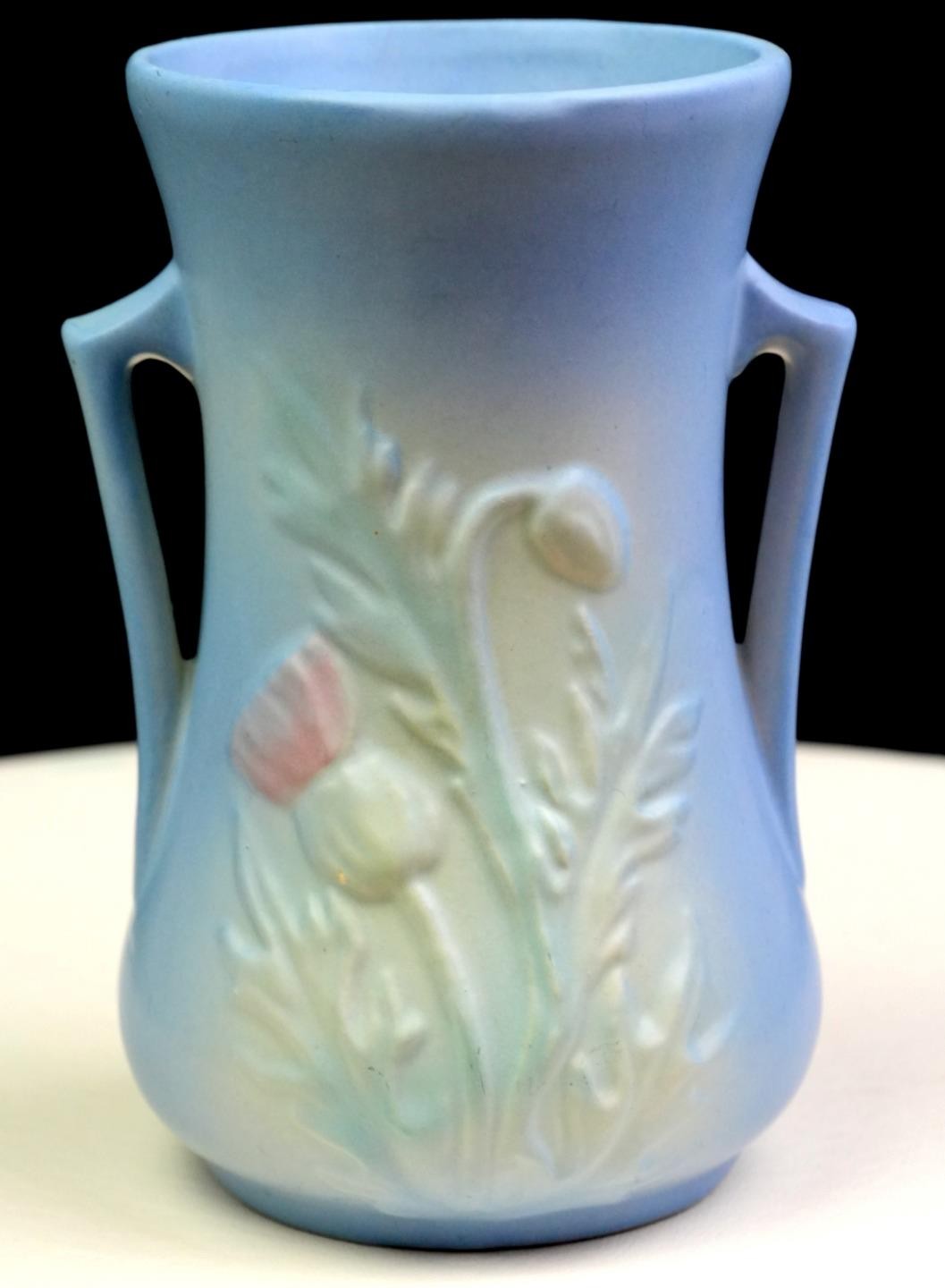 Hull Art Pottery USA Thistle Blue Vintage 6 3/4\