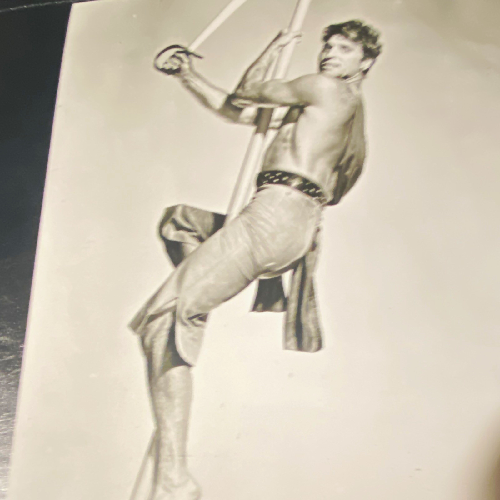 Vintage B&W Portrait of Burt Lancaster in Crimson Pirate 1952