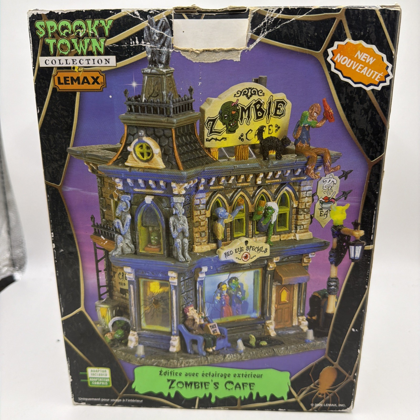 Lemax Spooky Town Zombie's Cafe 2006 *tested and working* Modified See pictures Lemax Spooky Town Zombie's Cafe 2006 *tested and working* Modified See pictures