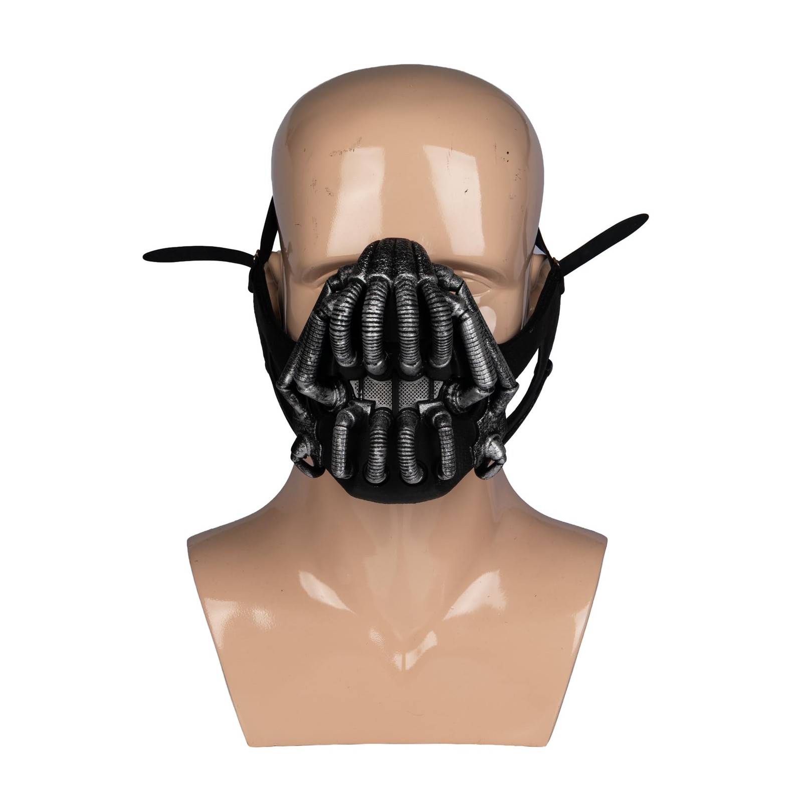 Bane Mask 3D Printed Painted Half Face Cosplay Prop Adjustable Costume Replica