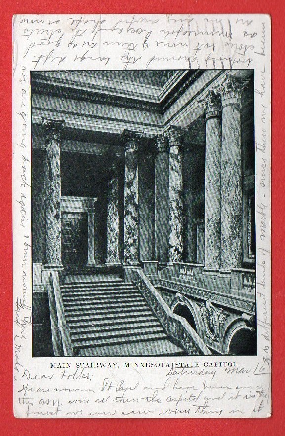 US MINNESOTA - ST,PAUL, MAIN STAIRWAY, MINNESOTA STATE CAPITOL PC USED 622