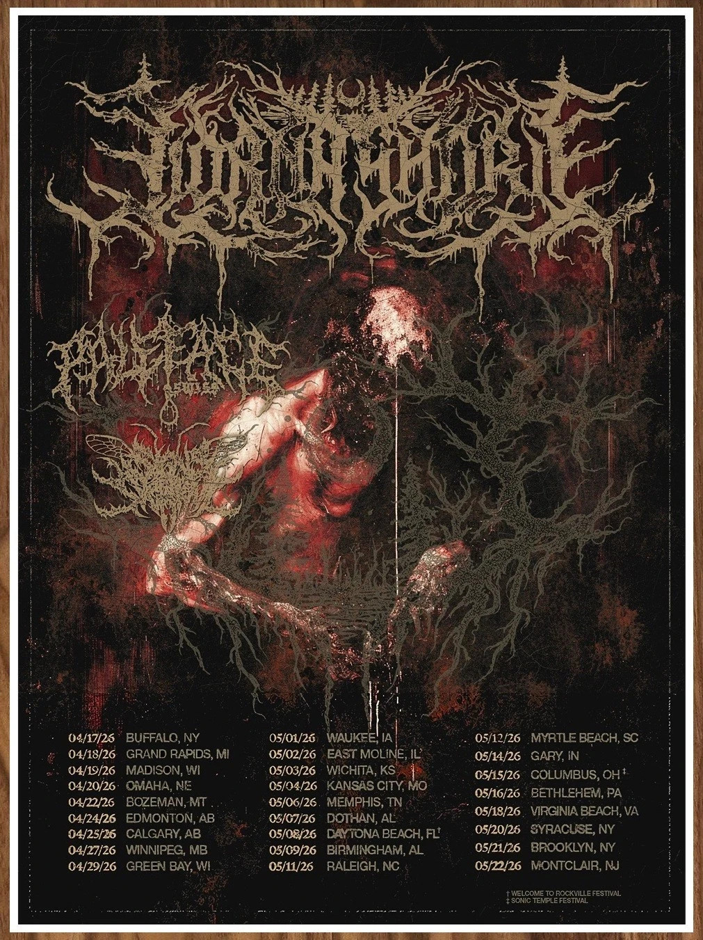 LORNA SHORE | PALEFACE SWISS Tour 2026 POSTER | FRAME & SIZE OPTION LORNA SHORE | PALEFACE SWISS Tour 2026 POSTER | FRAME & SIZE OPTION