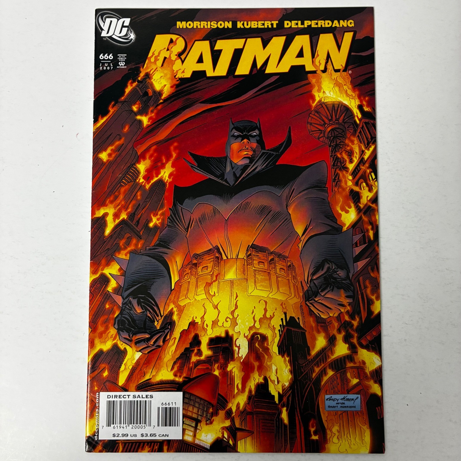 Batman #666 DC Comics (2007) Damian Wayne as Batman 1st App Professor Pyg Key