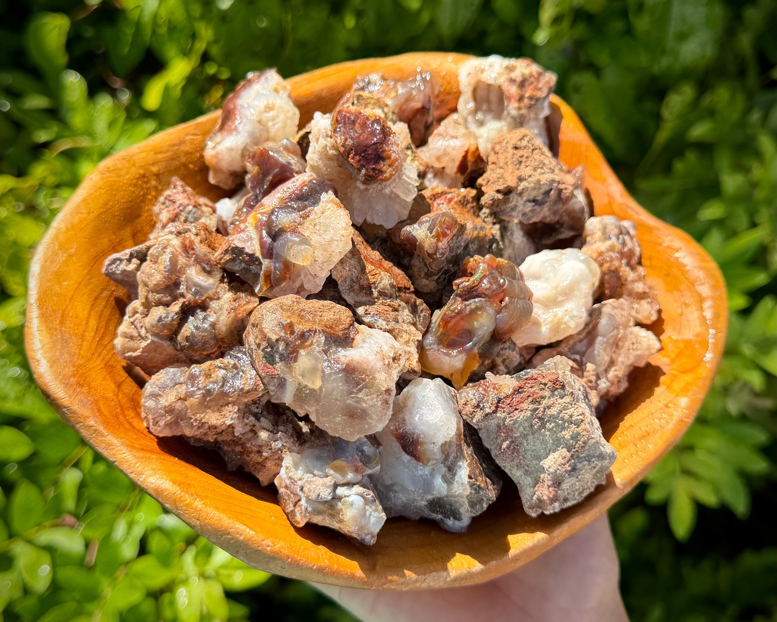 Fire Agate Rough Natural Stones From Mexico - Wholesale Bulk Lots ('A' Grade)