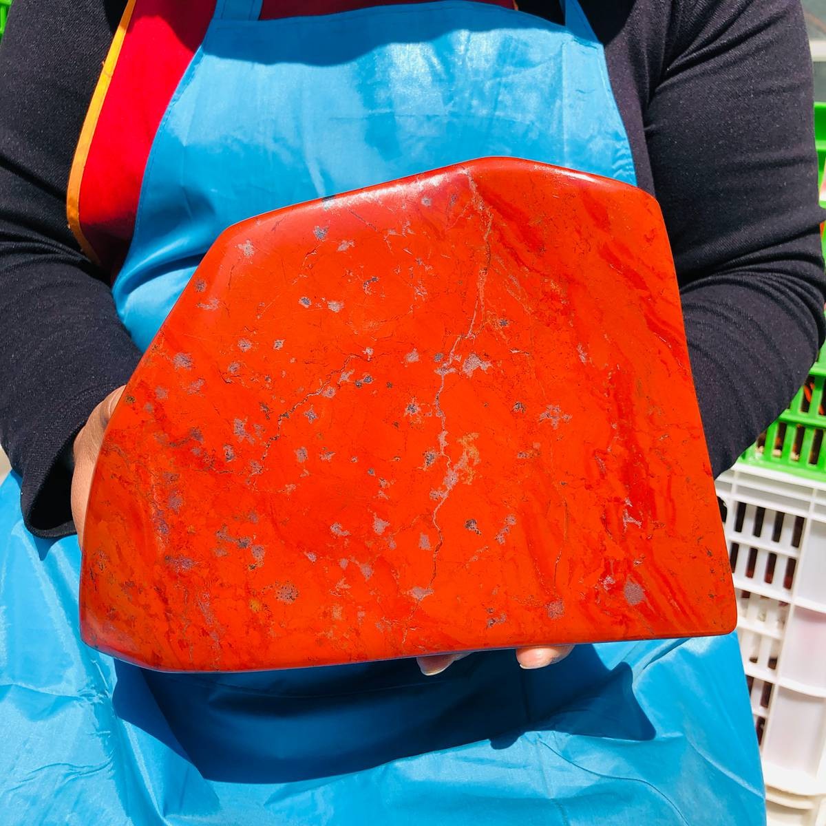 13.2LB Large Natural Red Jasper ore standard Quartz Crystal Healing Sample 4405
