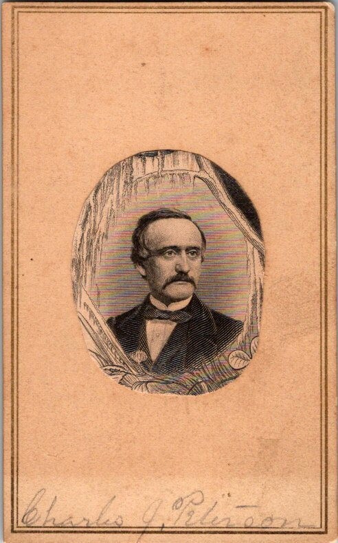 Ithaca, NY, Charles Peterson, ID'd on Front, CDV Photo, c1860s #5045 Ithaca, NY, Charles Peterson, ID'd on Front, CDV Photo, c1860s #5045