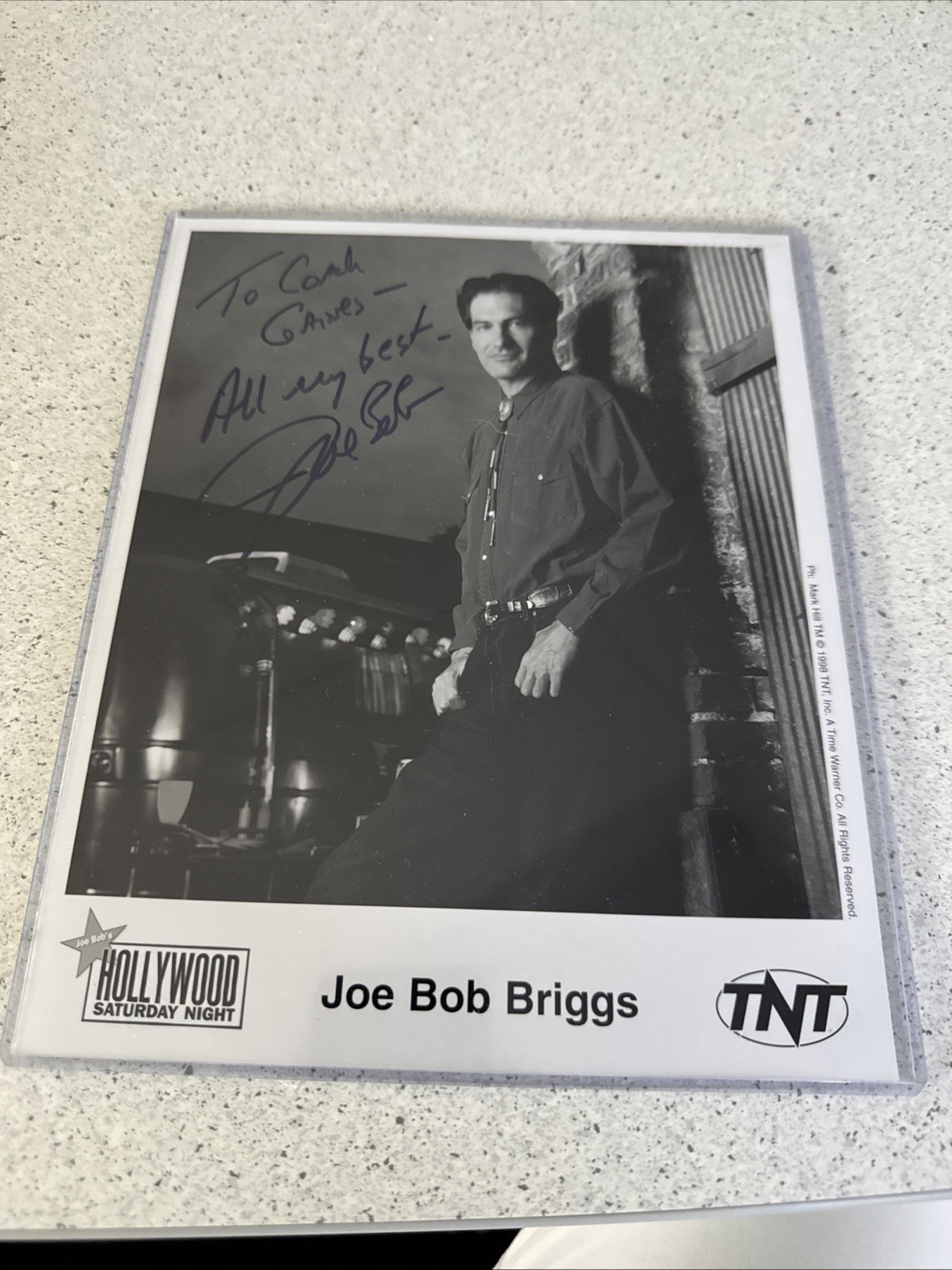 Joe Bob Briggs TNT Promo Card Hollywood Saturday Night RARE Personalized 8 x 10 Joe Bob Briggs TNT Promo Card Hollywood Saturday Night RARE Personalized 8 x 10