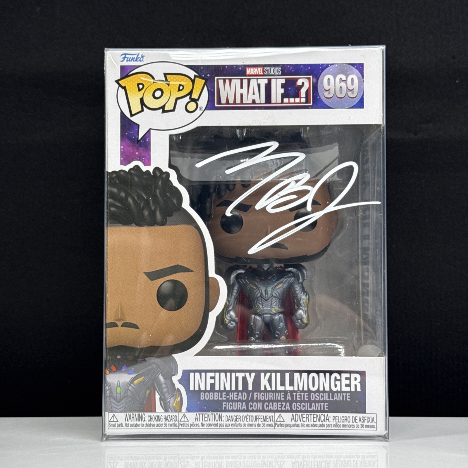 Michael B Jordan Signed Autographed Erik Killmonger Funko #969  COA Hologram
