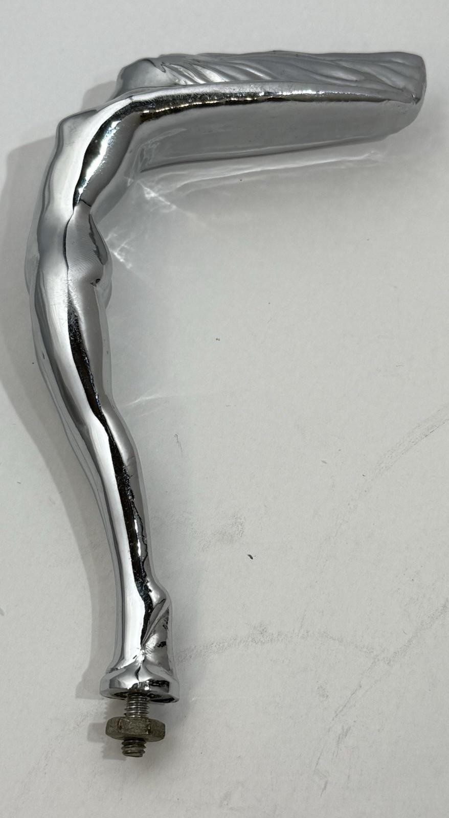 VTG Art Deco Ashtray Ornament Piece Harry Davies Chrome Flying Lady Hood