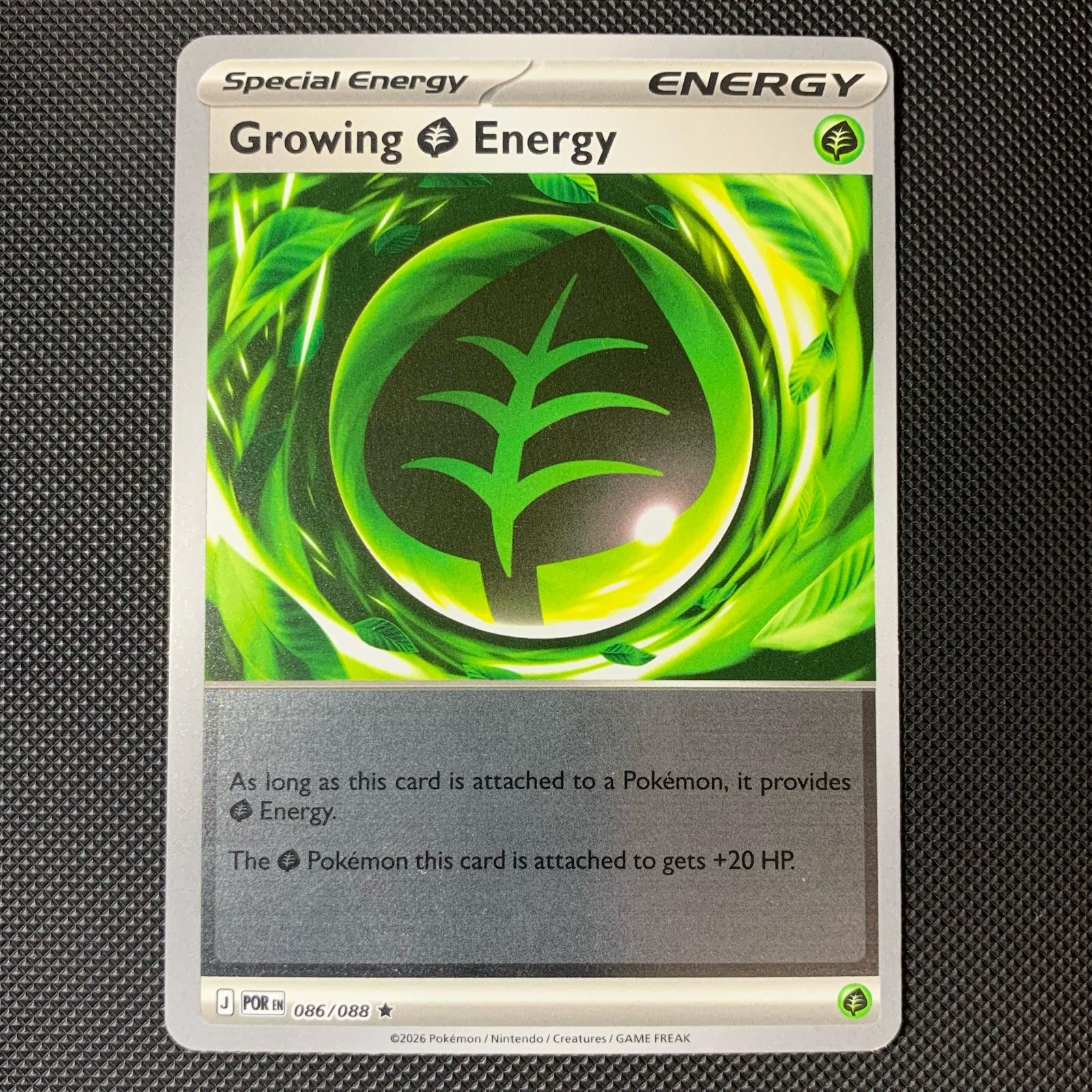 Growing Grass Energy 086/088 Rare Perfect Order Pokemon Reverse Holo Near Mint