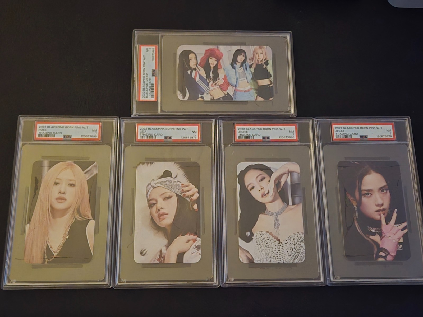 2022 BLACKPINK BORN PINK WORLD TOUR PHOTOCARD PSA 7 SET 2022 BLACKPINK BORN PINK WORLD TOUR PHOTOCARD PSA 7 SET