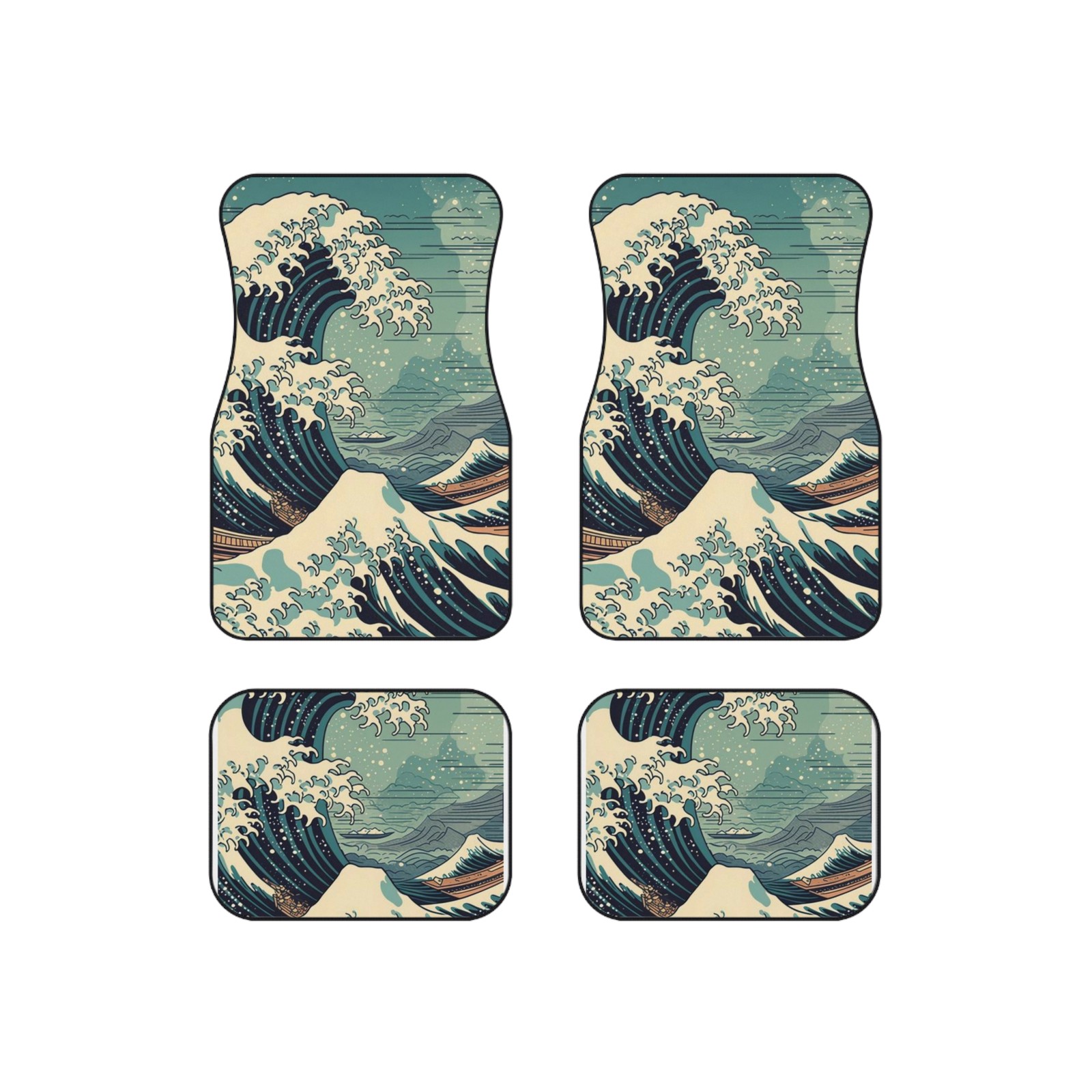 WAVES Car Mats (Set of 4) WAVES Car Mats (Set of 4)