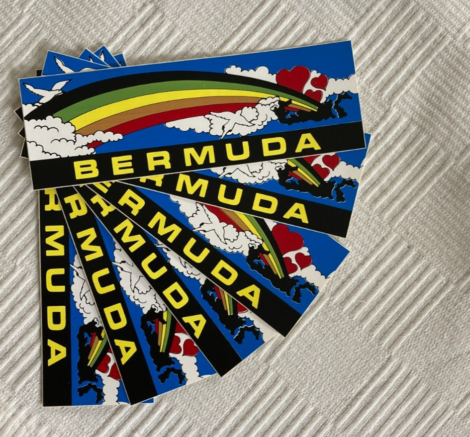 Bermuda Rainbow Sticker - Vintage 1970\'s (Each)